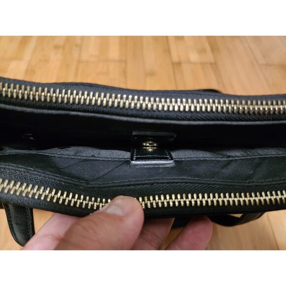 Kate Spade New York Dawn Tote Bag Medium Black Purse Magnetic Snap Zipper Logo - Picture 16 of 16